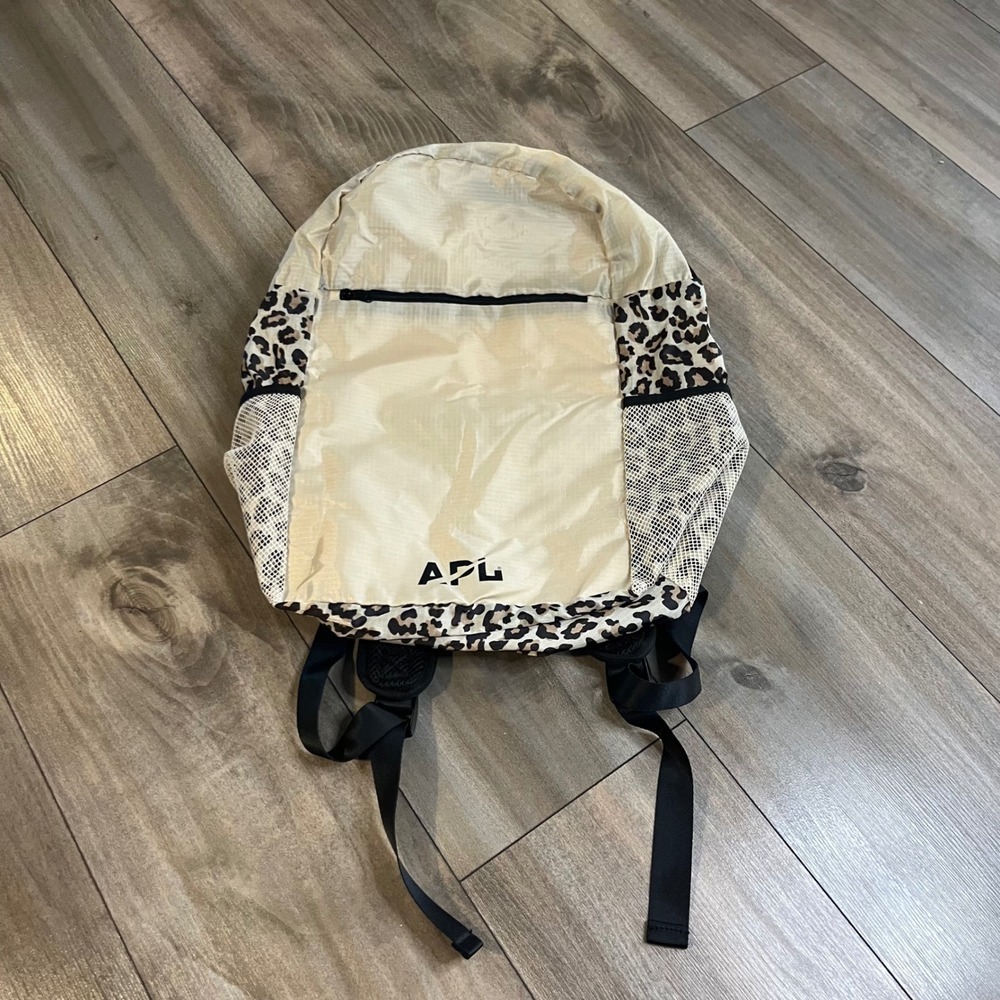 APL Athletic Propulsion Labs Leopard Print‎ Backpack Tan Black Mens Womens